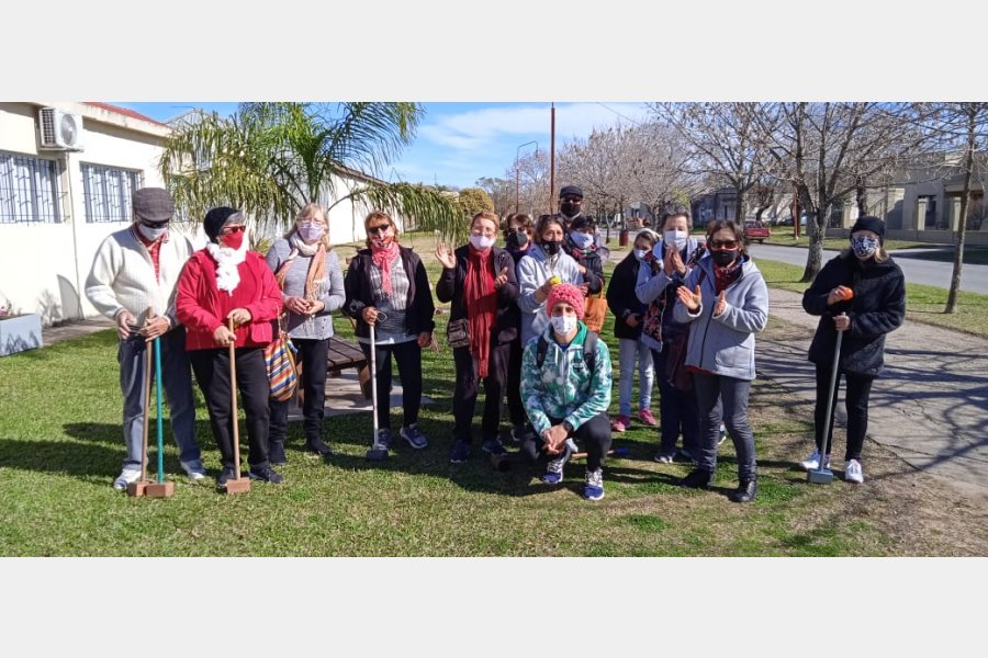 Actividades de la Dirección de Adultos Mayores, destacándose el inicio del 1er. Torneo Local de Golf Croquet  