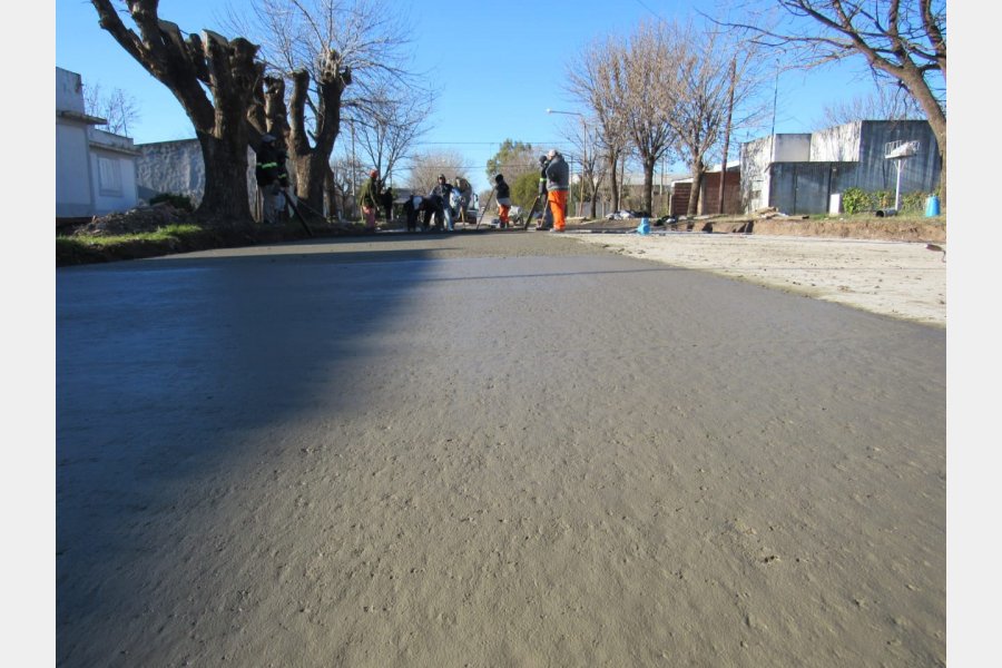 Avanza la obra de repavimentación de calle Tomas Pauletti 