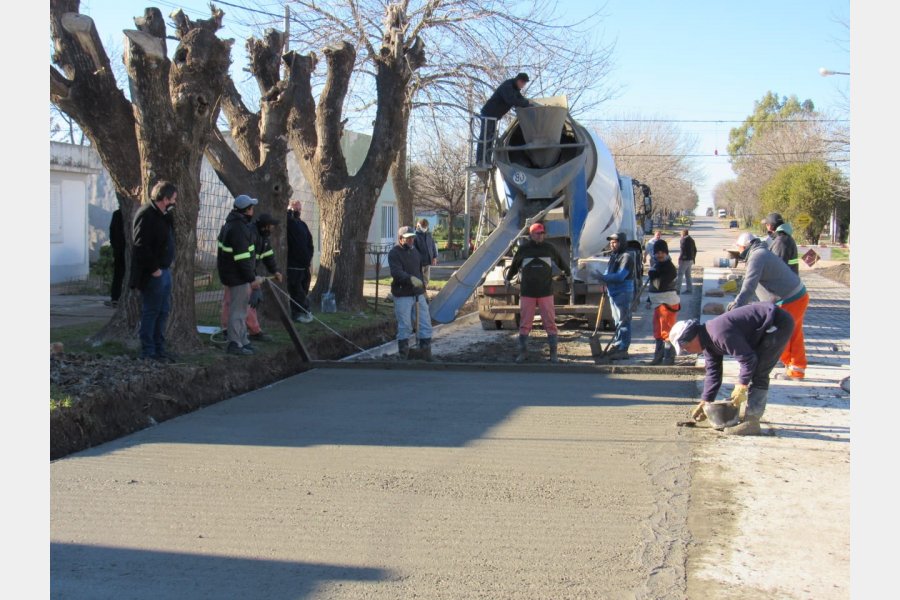 Avanza la obra de repavimentación de calle Tomas Pauletti 