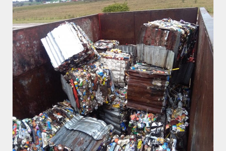 Se recupera chatarra desde la Planta de Reciclado Municipal