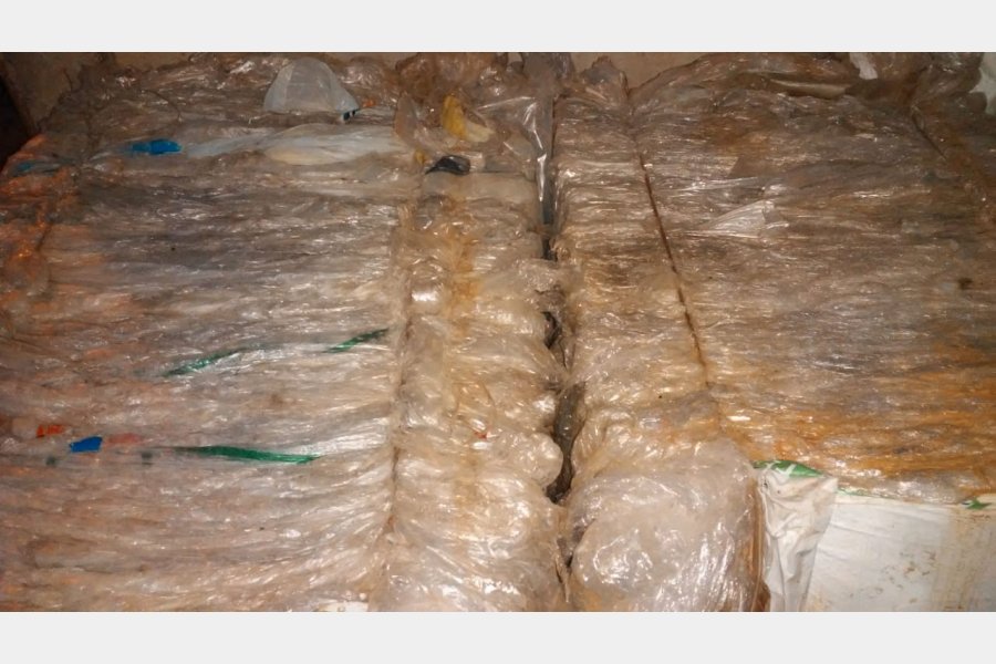 14 mil kilogramos de material recuperado cargó la Municipalidad de Larroque para reciclar