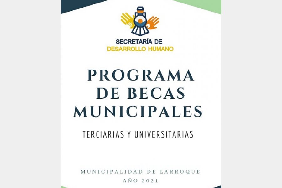 La Municipalidad de Larroque continúa con el programa de becas para estudiantes de carreras terciarias y universitarias 