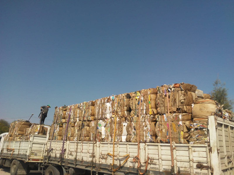 En agosto la Municipalidad de Larroque cargó 45 mil kilos de material recuperado