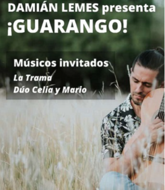 El músico Damián Lemes presenta en Larroque su trabajo discográfico “Guarango”