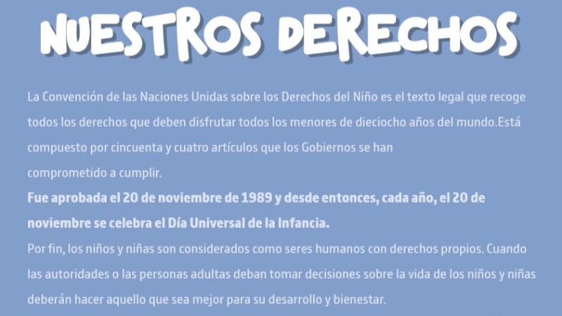 “Semana de Concienciación sobre los Derechos de las Infancias y las Adolescencias”