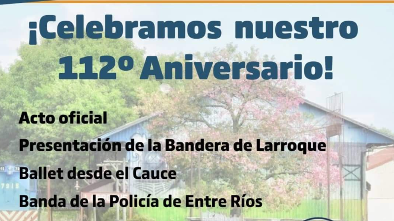 Larroque celebra su 112° aniversario con una gran fiesta en la estación