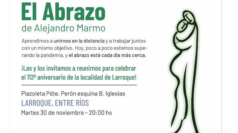 Este martes se emplaza en nuestra ciudad una obra del reconocido artista Alejandro Marmo