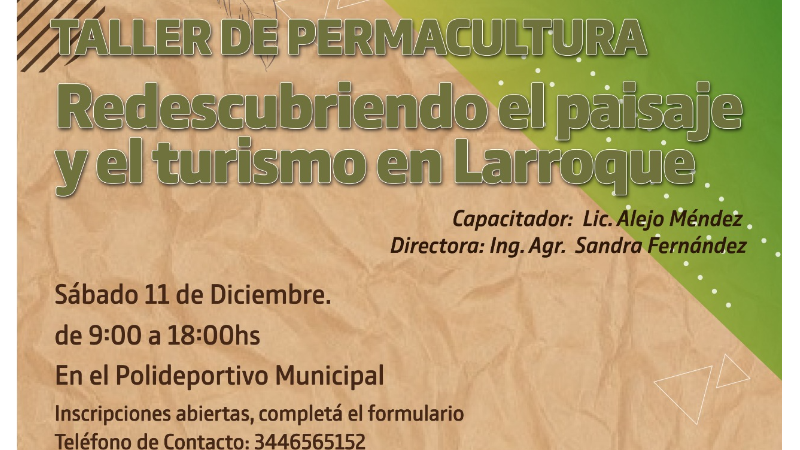 Nueva jornada de capacitación organizada por la Municipalidad de Larroque y la FAUBA