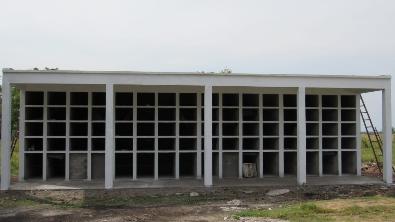 Finalizó la obra de 96 nichos en el cementerio local