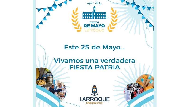 Larroque prepara una gran Fiesta Patria el próximo 25 de mayo