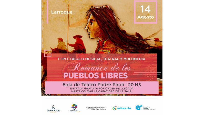 El espectáculo musical, teatral y multimedia “Romance de los pueblos libres”, se presenta en Larroque