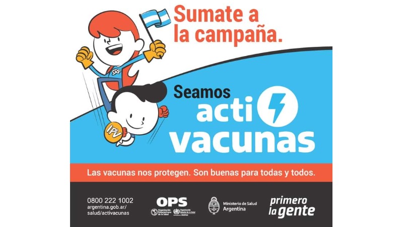 En octubre arranca una nueva “Campaña Nacional de Vacunación” contra sarampión, rubéola, paperas y polio