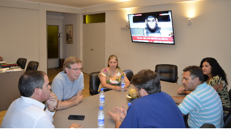 El intendente Hassell recibió al secretario de Agricultura, Ganadería y Pesca de la Nación, Juan José Bahillo