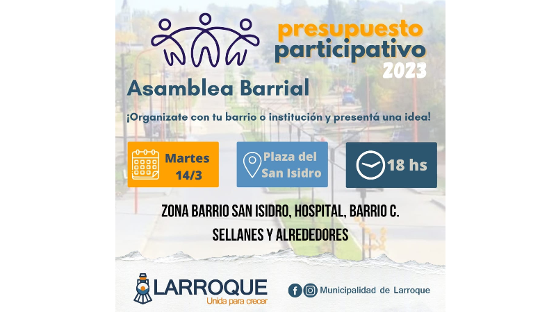 Nueva asamblea barrial sobre la implementación del Presupuesto Participativo en la Plaza del “San Isidro”