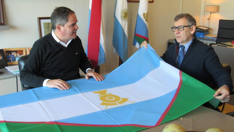 La Bandera de Larroque se podrá apreciar en el Superior Tribunal de Justicia entrerriano