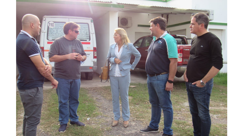 La secretaria de Salud de la provincia recorrió el hospital “San Isidro Labrador” junto al intendente y autoridades sanitarias locales