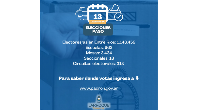 Elecciones P.A.S.O. 2023 lo que hay que saber