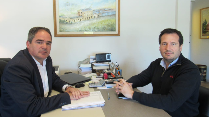 Hassell recibió a Benedetti, intendente electo de Larroque