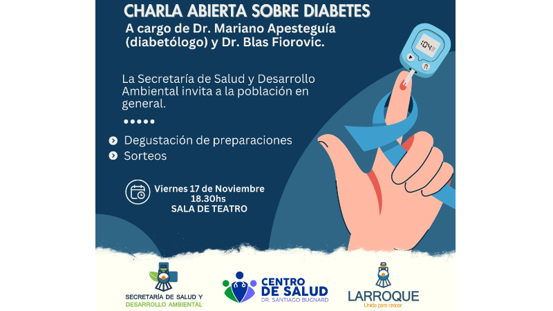 Charla abierta en el marco de la campaña de concientización de la diabetes