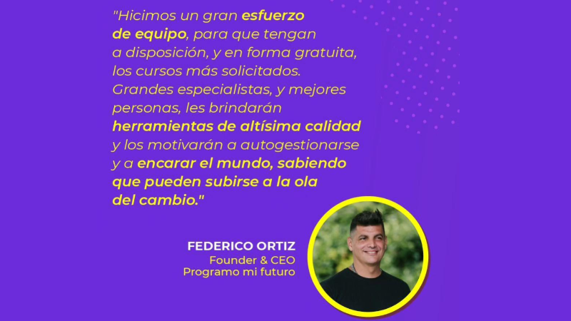 INSCRIPCIONES ABIERTAS PARA LOS CURSOS 2025 DE PROGRAMO MI FUTURO