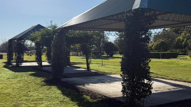 AVANZAN LAS MEJORAS EN EL POLIDEPORTIVO MUNICIPAL