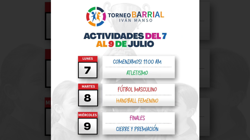 SE VIENE EL TORNEO BARRIAL IVÁN MANSO: TRES DÍAS A PURO DEPORTE EN LARROQUE.