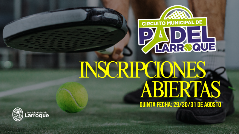 QUINTA FECHA DEL CIRCUITO MUNICIPAL DE PÁDEL EN LARROQUE