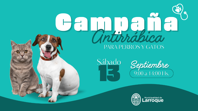 JORNADA DE VACUNACIÓN ANTIRRÁBICA PARA PERROS Y GATOS EN LARROQUE