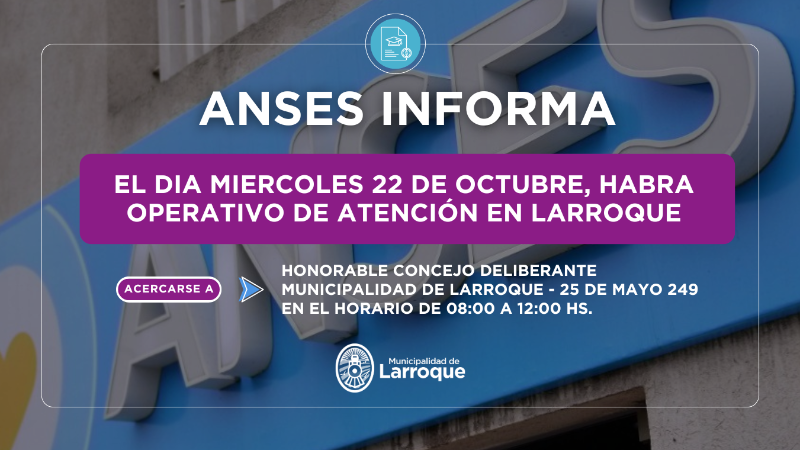 NUEVO OPERATIVO DE ANSES EN LARROQUE