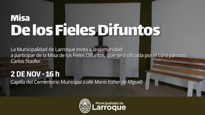 MISA DE LOS FIELES DIFUNTOS EN LARROQUE