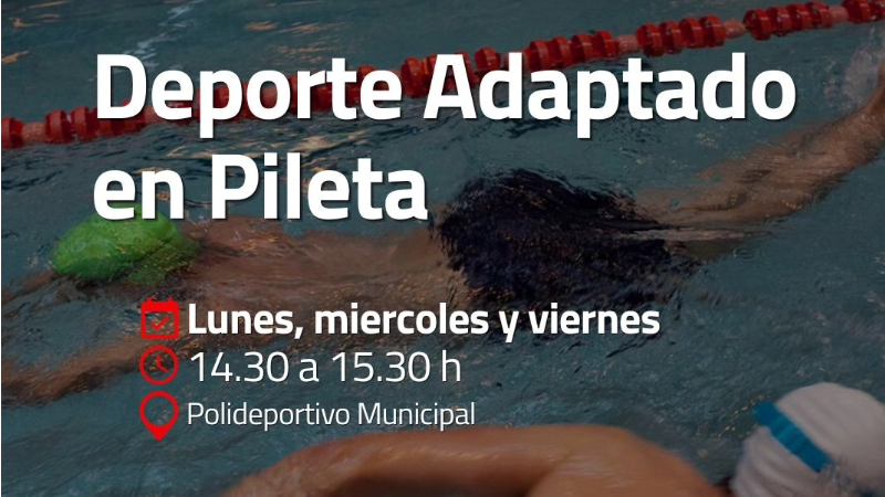 COMIENZAN LAS ACTIVIDADES DE DEPORTE ADAPTADO EN LA PILETA MUNICIPAL