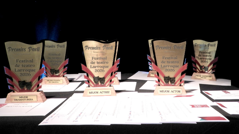 EL FESTIVAL DE TEATRO LARROQUE 2026 CERRÓ CON LA ENTREGA DE LOS PREMIOS PAOLI