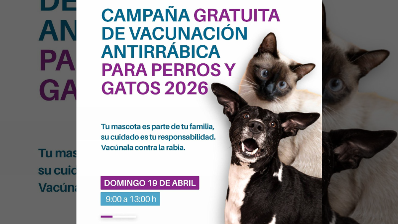 LARROQUE REALIZARÁ UNA JORNADA GRATUITA DE VACUNACIÓN ANTIRRÁBICA PARA PERROS Y GATOS