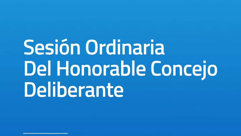 Convocan a Sesión Ordinaria del Honorable Concejo Deliberante