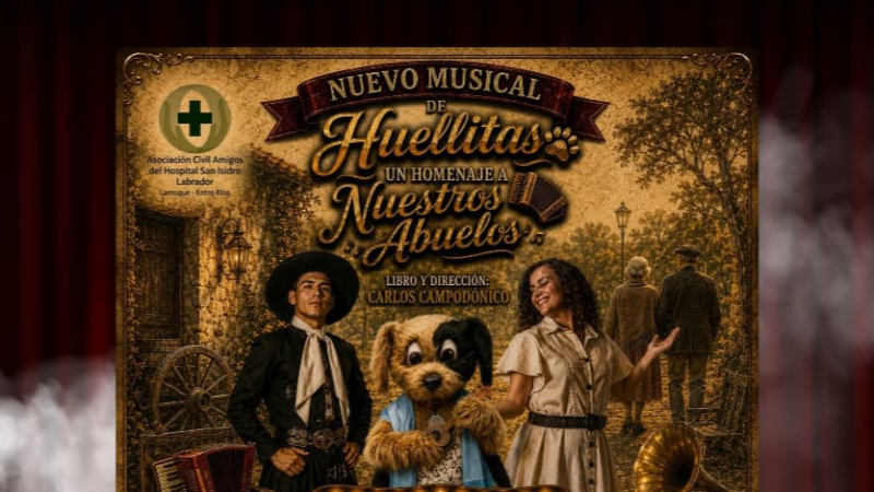 HUELLITAS: UN EMOTIVO MUSICAL LLEGA A LA SALA DE TEATRO PADRE ALBERTO PAOLI