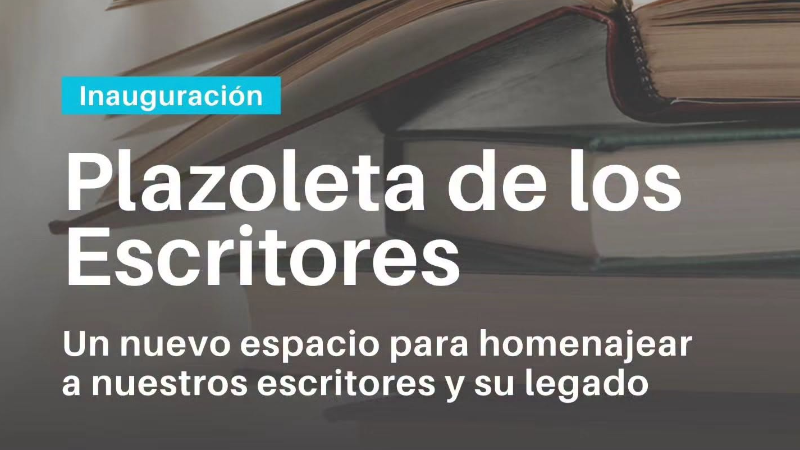 LARROQUE INAUGURARÁ LA PLAZOLETA DE LOS ESCRITORES