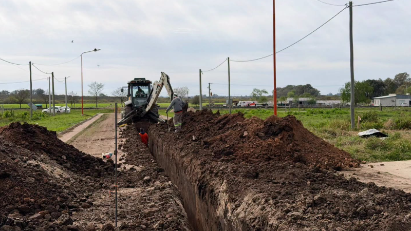 COMENZÓ LA OBRA DE CLOACAS EN CALLE GENERAL BELGRANO