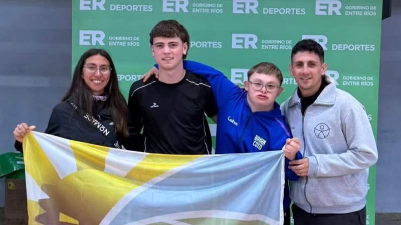 BRIAN COTO OBTUVO TRES PODIOS EN LOS JUEGOS EVITA PROVINCIALES DE DEPORTE ADAPTADO